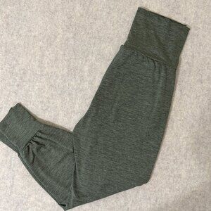 Aerie High Rise Jogger Leggings Green Athletic Lounge Pants Small